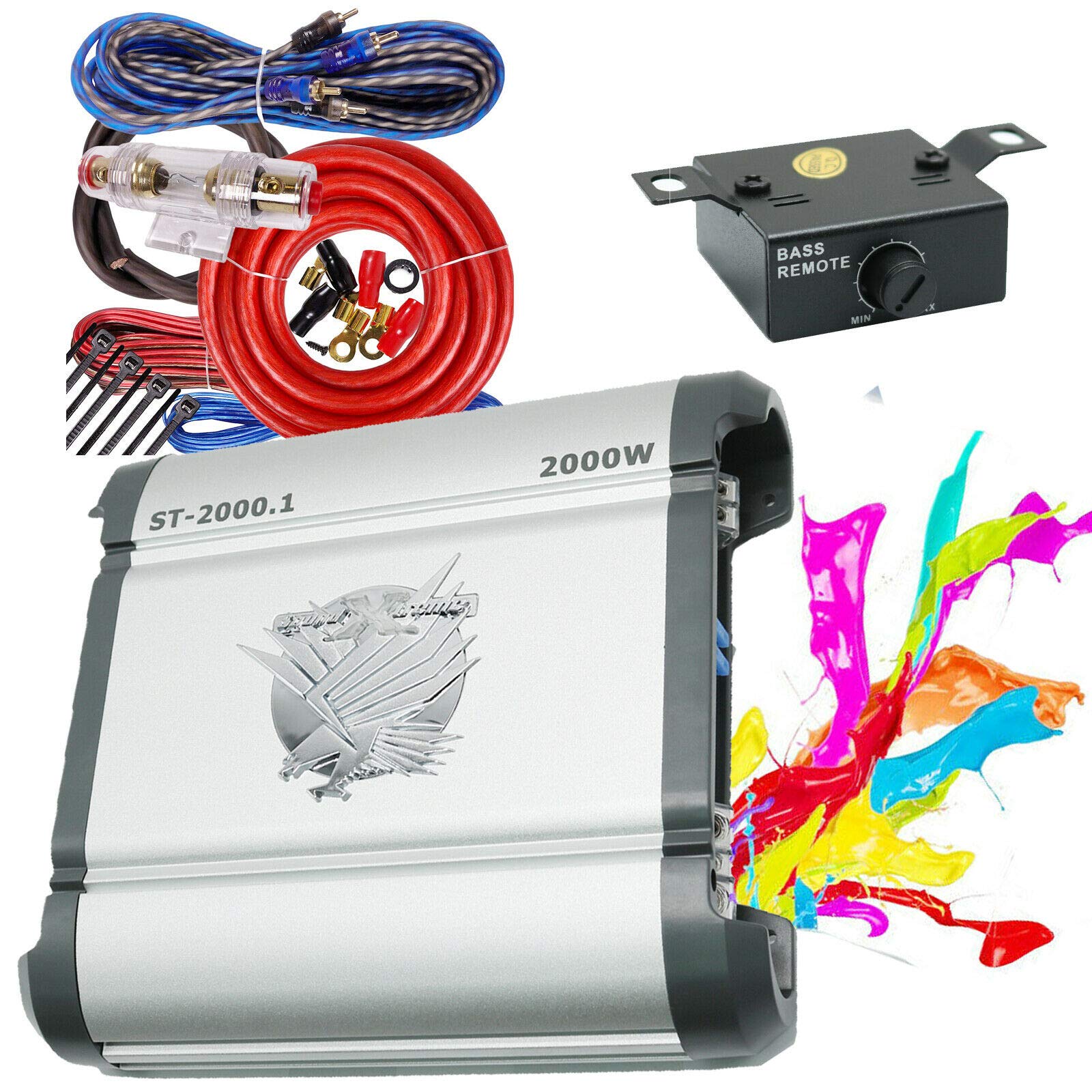 Amazon.co.jp: Soundxtrem ST-2000.1 2000ワット ピークパワー